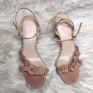 Jessica Simpson Floral Blush Stiletto High Heels